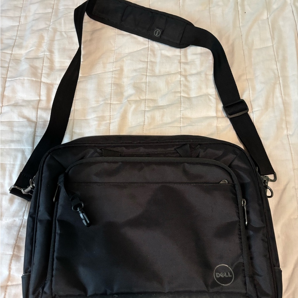 Dell Black Laptop Messenger Bag
